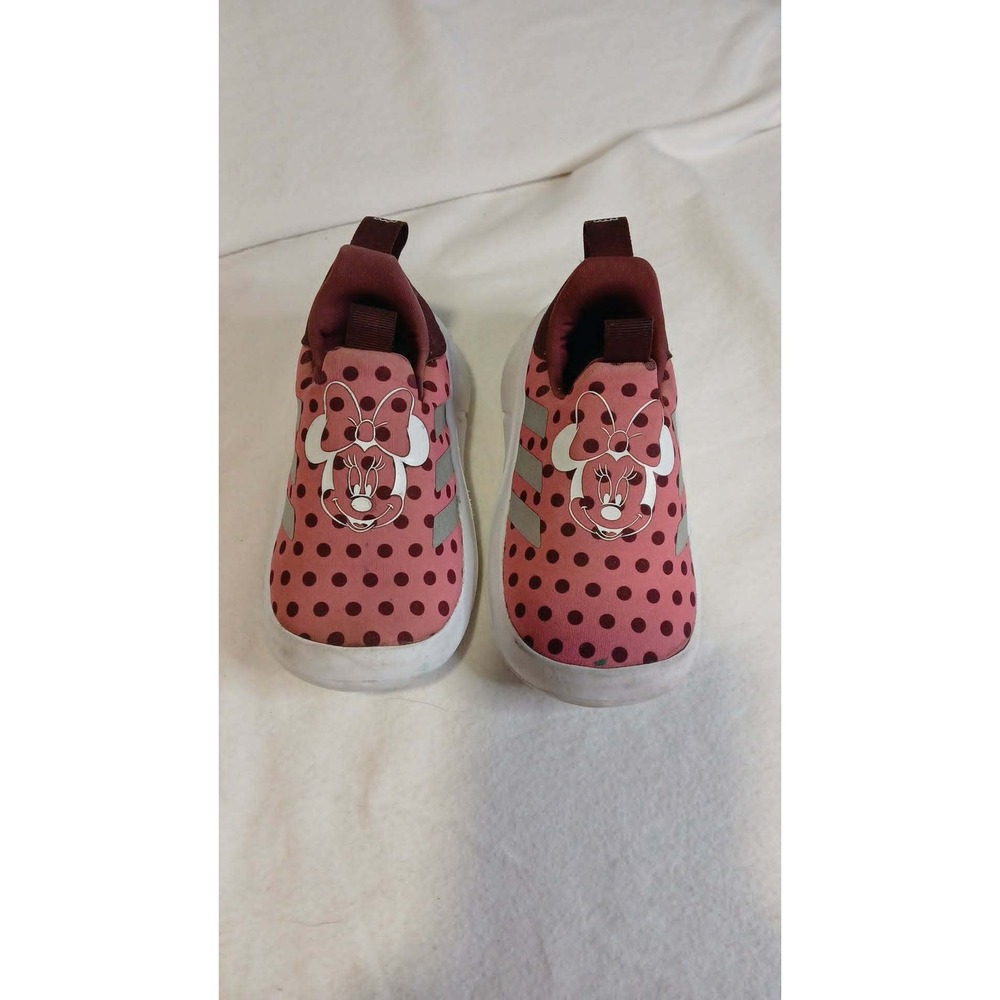 Adidas Disney Monofit Minnie Mouse Toddler Shoes Pink Polka Dot Slip On IG7164